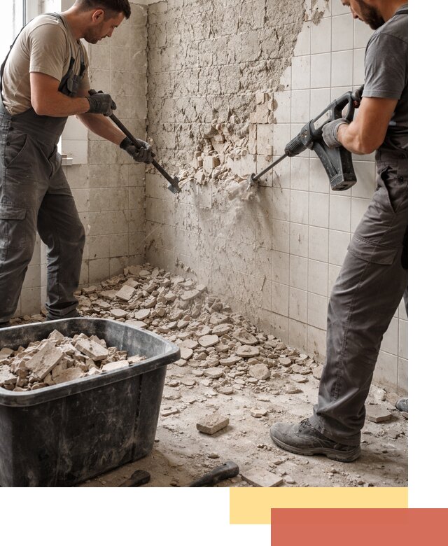 Демонтаж плитки со стен в Нижнем Тагиле быстро и аккуратно