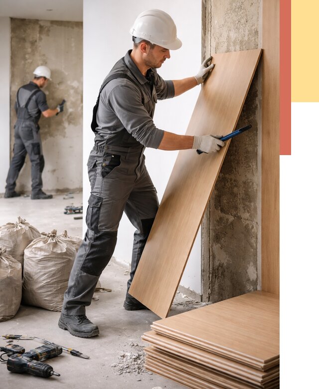 Демонтаж стеновых панелей в Нижнем Тагиле от 3643 руб. за м² быстро и недорого | ОТДЕЛОЧНИК-Нжн