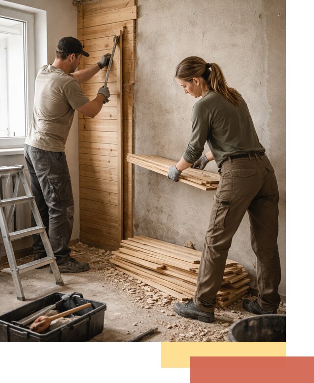 Демонтаж вагонки со стен в Нижнем Тагиле — профессиональный демонтаж