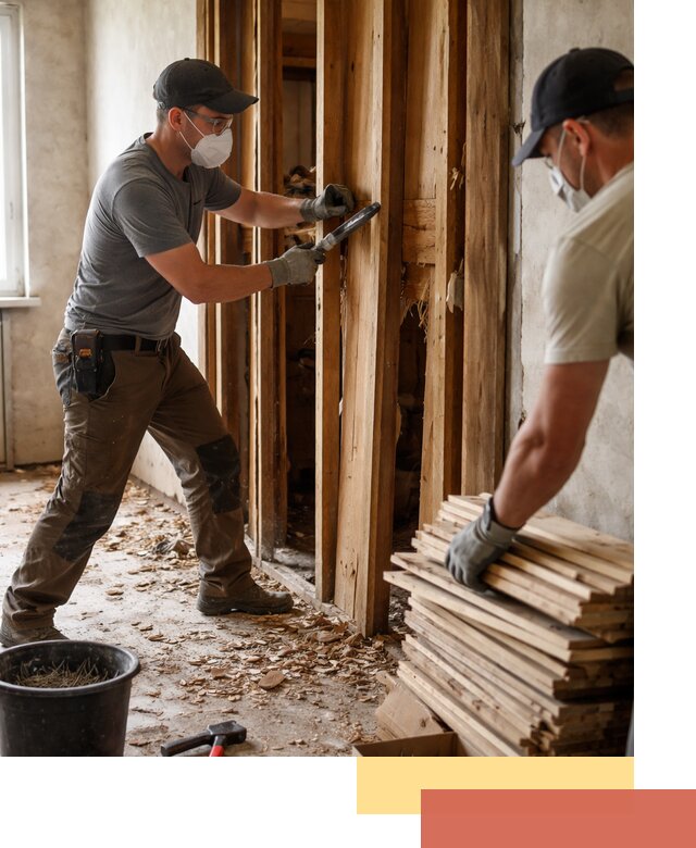 Демонтаж деревянных перегородок в Нижнем Тагиле быстро и аккуратно