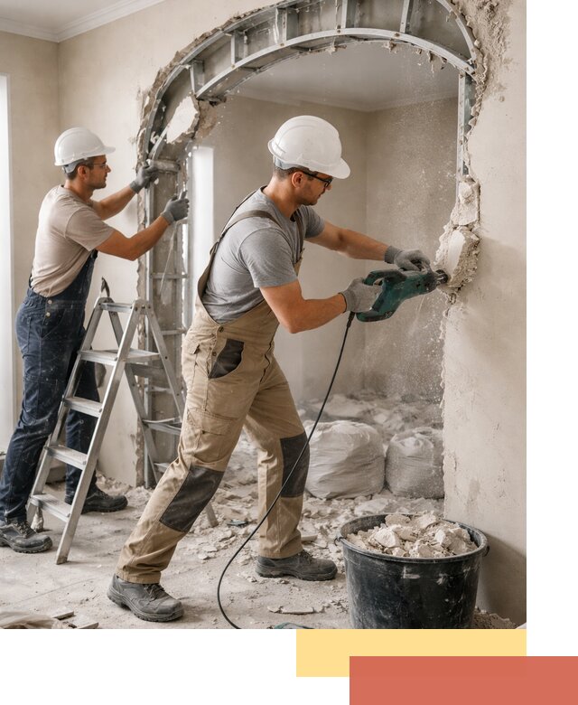 Демонтаж гипсокартонной арки в Нижнем Тагиле быстро и аккуратно