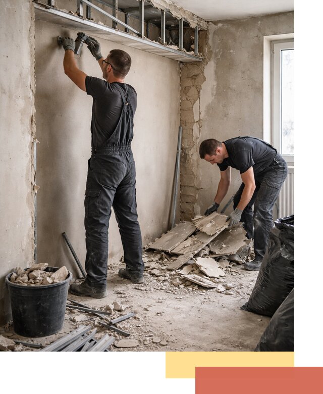 Демонтаж короба из гипсокартона в Нижнем Тагиле быстро и аккуратно