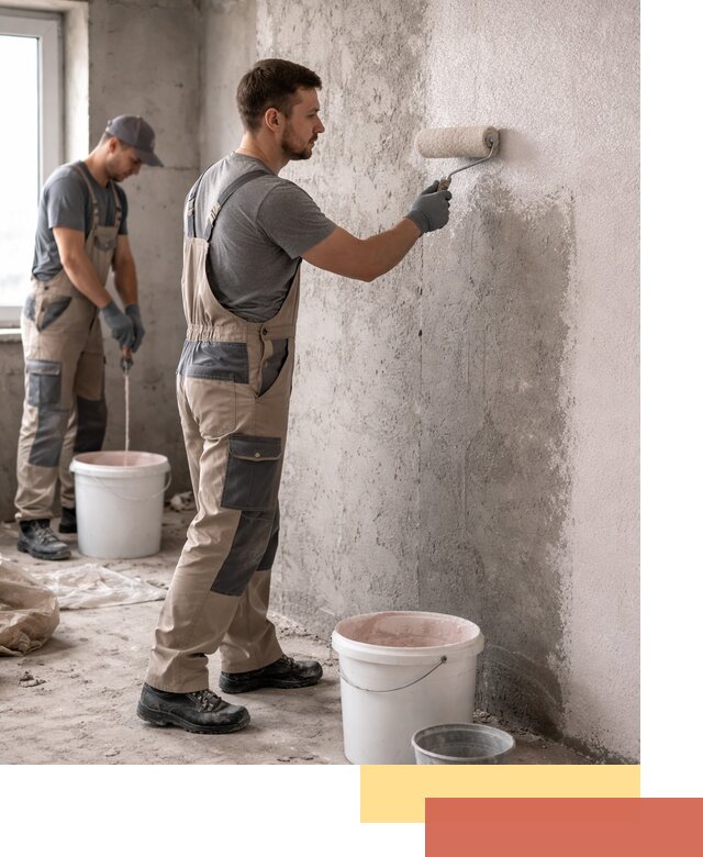 Нанесение бетоноконтакта на стены в Нижнем Тагиле для последующей отделки