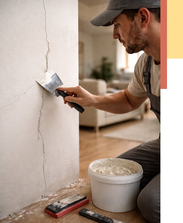 Заделка трещин и сколов в Нижнем Тагиле от 2550 руб. — быстро и недорого | ОТДЕЛОЧНИК-Нжн