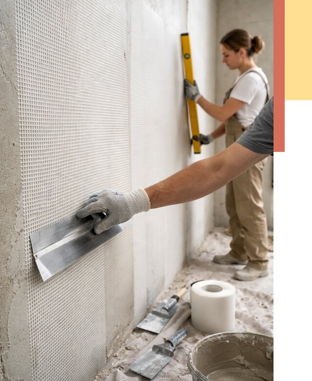 Армирование стен стеклосеткой в Нижнем Тагиле от 3331 руб. под ключ | ОТДЕЛОЧНИК-Нжн