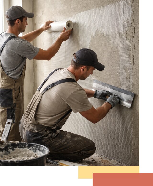 Армирование стен стеклосеткой в Нижнем Тагиле для прочной отделки