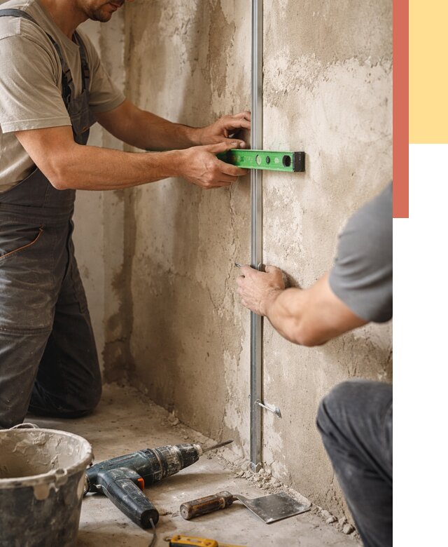 Установка штукатурных маяков в Нижнем Тагиле от 7286 руб. — быстро и недорого | ОТДЕЛОЧНИК-Нжн