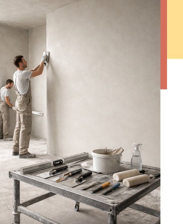 Штукатурка стен под покраску в Нижнем Тагиле от 4684 руб./м² — качественно и недорого | ОТДЕЛОЧНИК-Нжн