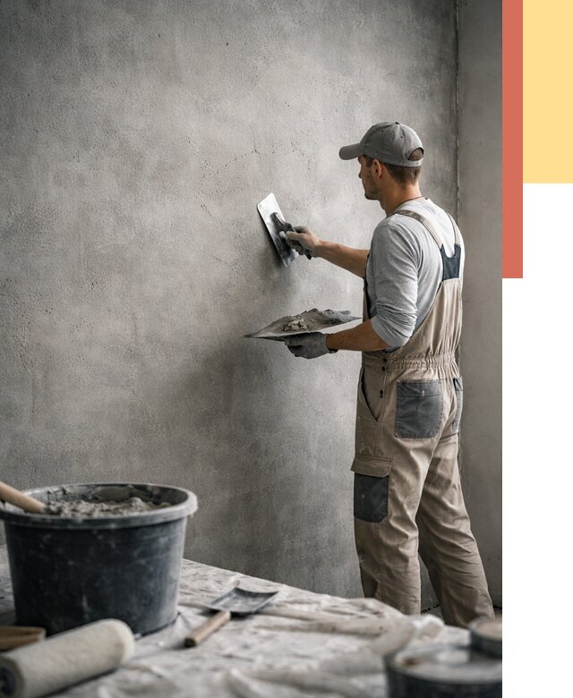 Декоративная штукатурка под бетон в Нижнем Тагиле от 2602 руб./м² — нанесение под ключ | ОТДЕЛОЧНИК-Нжн