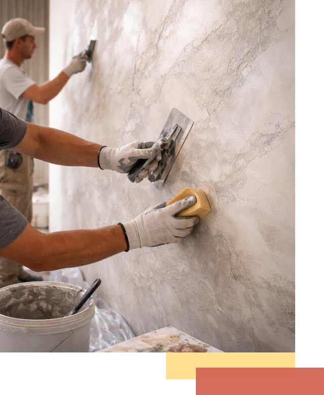 Декоративная штукатурка под мрамор в Нижнем Тагиле для стен и потолков