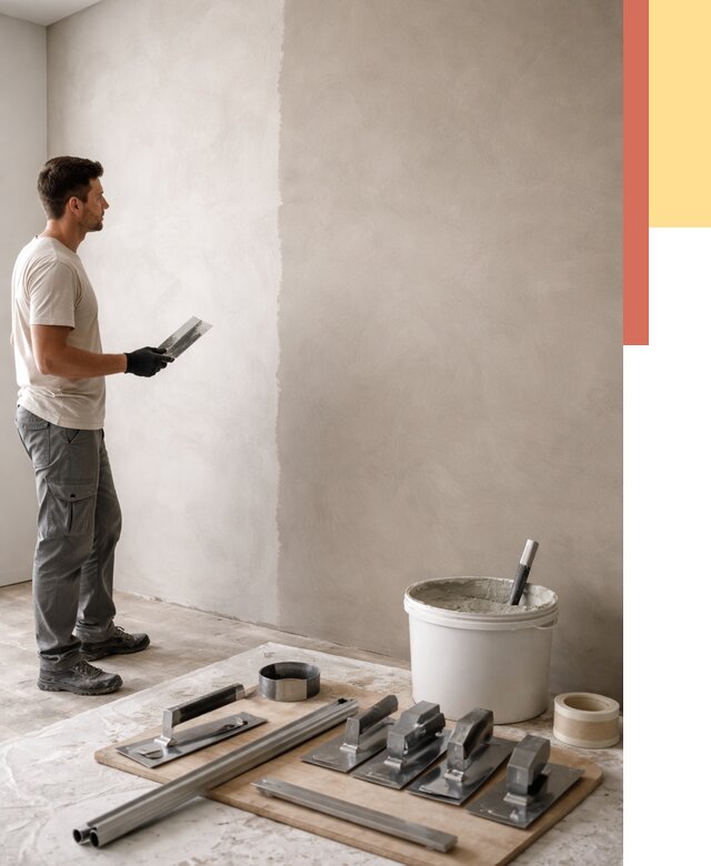 Нанесение микроцемента на стены в Нижнем Тагиле от 3331 руб./м2 под ключ | ОТДЕЛОЧНИК-Нжн