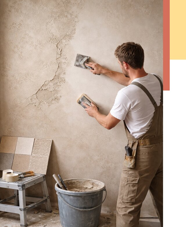 Ремонт декоративной штукатурки в Нижнем Тагиле от 4684 руб. под ключ | ОТДЕЛОЧНИК-Нжн