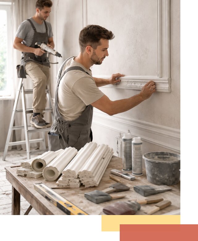 Монтаж лепнины на стены в Нижнем Тагиле профессионально и качественно