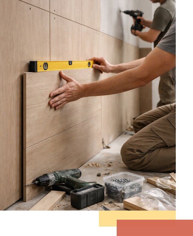 Профессиональный монтаж МДФ панелей на стены в Нижнем Тагиле