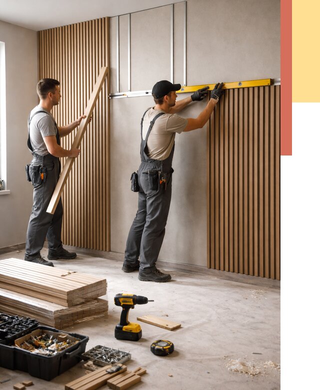 Монтаж реечных панелей на стены в Нижнем Тагиле от 1249 руб. — быстро и недорого | ОТДЕЛОЧНИК-Нжн