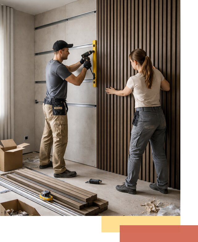 Монтаж реечных панелей на стены в Нижнем Тагиле