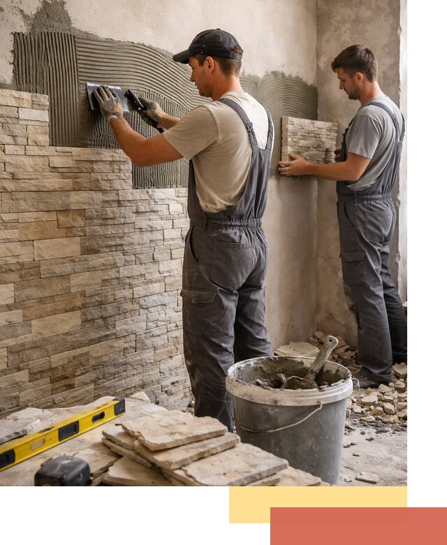 Монтаж искусственного камня в Нижнем Тагиле — облицовка стен и фасадов