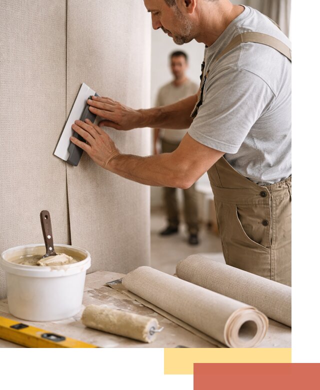 Поклейка текстильных обоев в Нижнем Тагиле профессионально и аккуратно