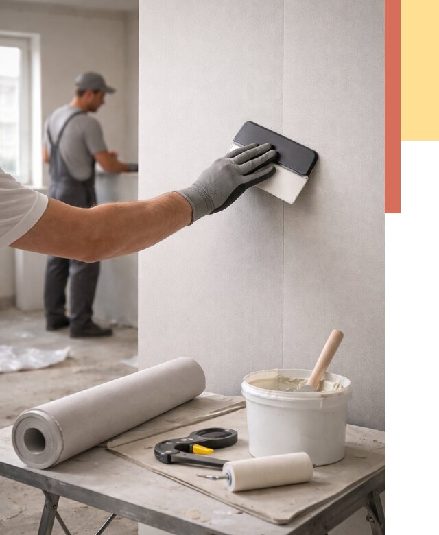 Поклейка обоев под покраску в Нижнем Тагиле от 3643 руб. за м2 | ОТДЕЛОЧНИК-Нжн