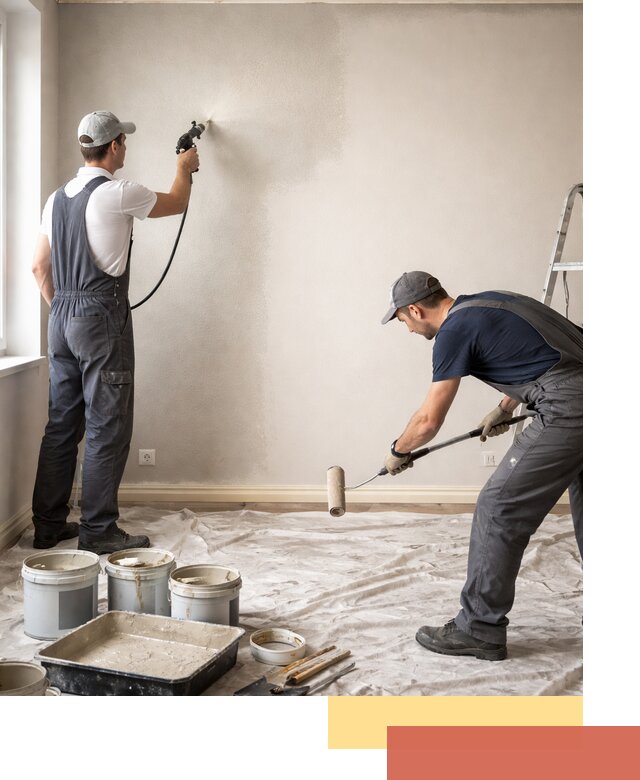 Покраска стен моющейся краской и защита поверхностей в Нижнем Тагиле