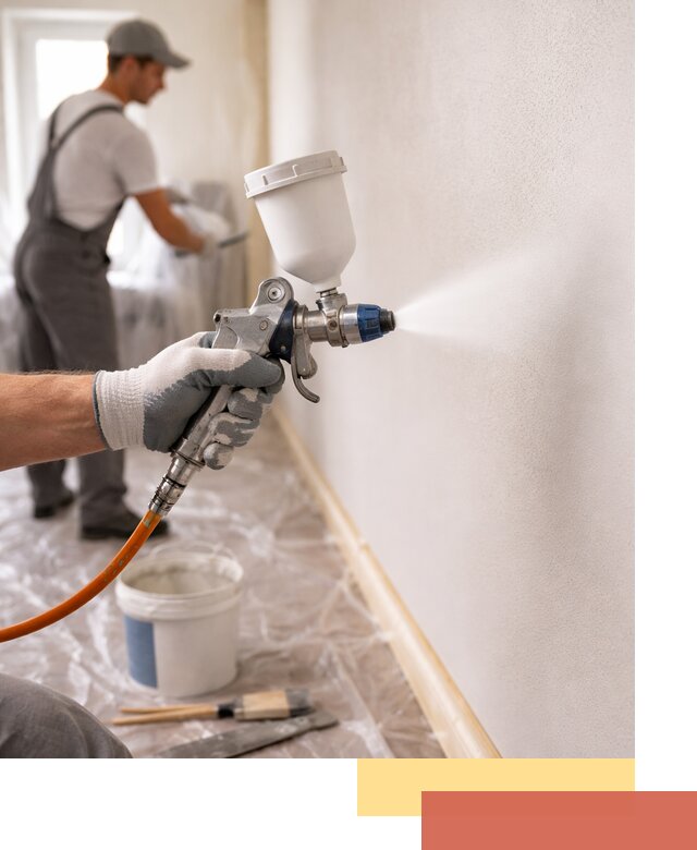 Покраска стен краскопультом в Нижнем Тагиле быстро и качественно