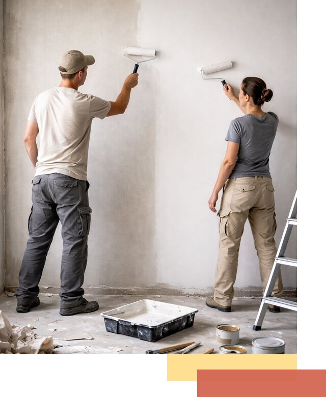 Окраска стен по стеклохолсту в Нижнем Тагиле качественно и долговечно