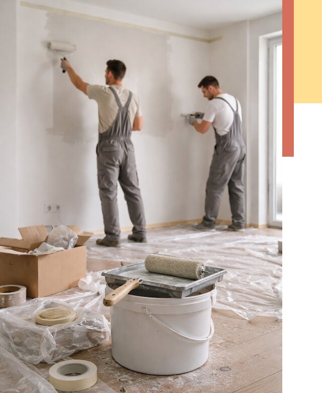 Покраска стен в квартире в Нижнем Тагиле от 2602 руб/м2 — быстро и недорого | ОТДЕЛОЧНИК-Нжн