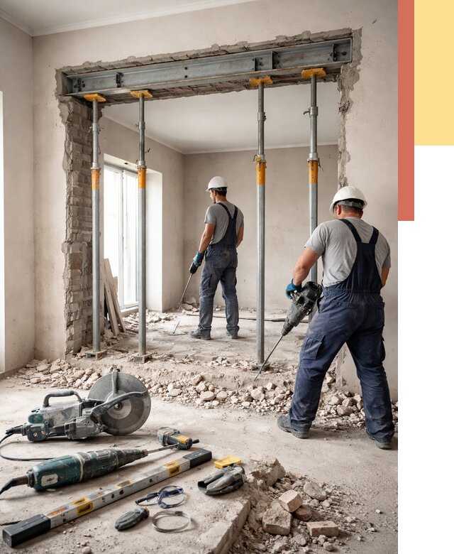 Прорезка проема в стене в Нижнем Тагиле от 4684 руб. — быстро и недорого | ОТДЕЛОЧНИК-Нжн