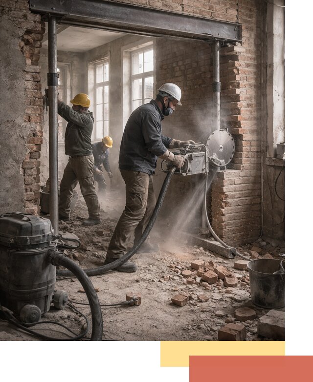 Прорезка проема в стене под дверной или оконный проем в Нижнем Тагиле