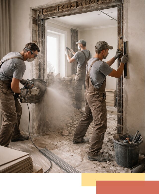 Расширение дверного проема под установку новой двери в Нижнем Тагиле