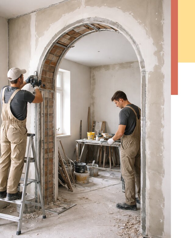 Устройство арочного проема в Нижнем Тагиле от 9889 руб. под ключ — быстро и недорого | ОТДЕЛОЧНИК-Нжн