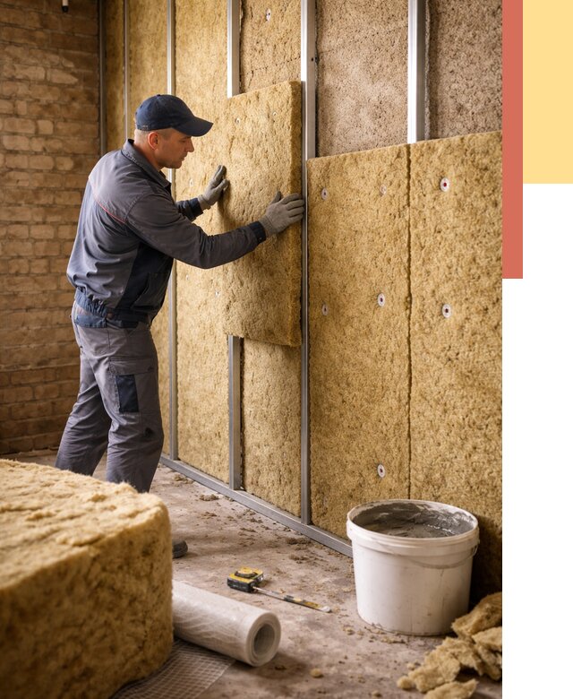 Утепление стен минватой в Нижнем Тагиле от 1405 руб./м2 — недорого и быстро | ОТДЕЛОЧНИК-Нжн