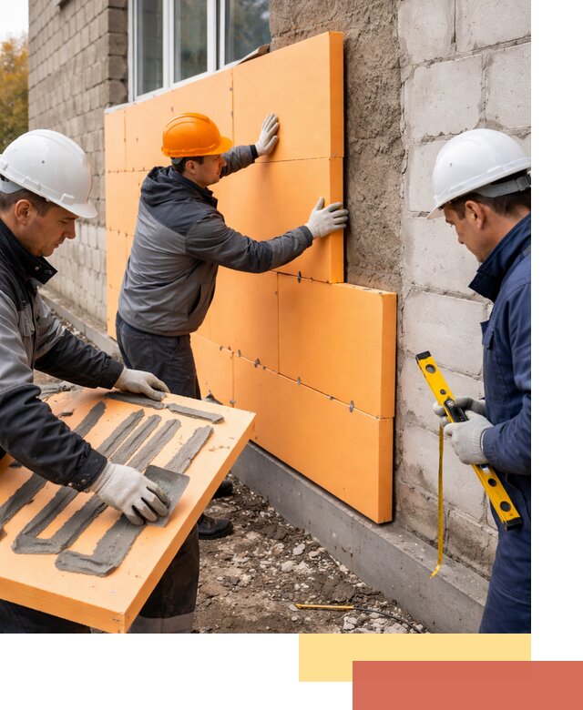 Утепление фасада пеноплексом под ключ в Нижнем Тагиле