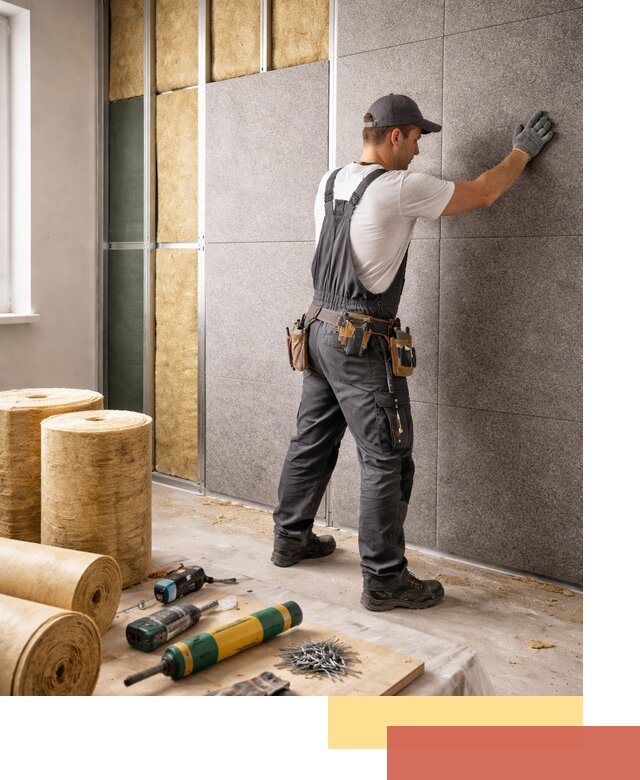 Профессиональная шумоизоляция стен в Нижнем Тагиле для квартиры и офиса