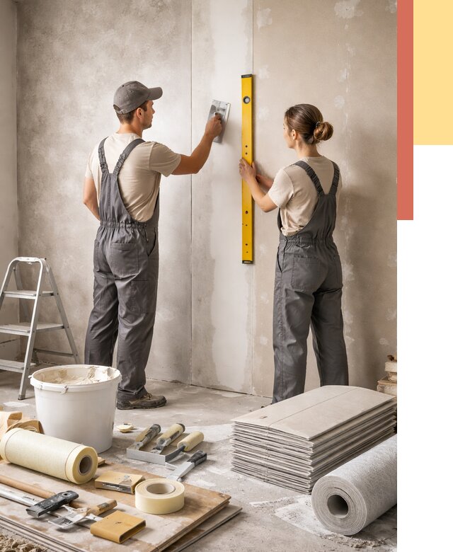 Отделка стен в Нижнем Тагиле от 1561 руб/м² — недорого, быстро, под ключ | ОТДЕЛОЧНИК-Нжн