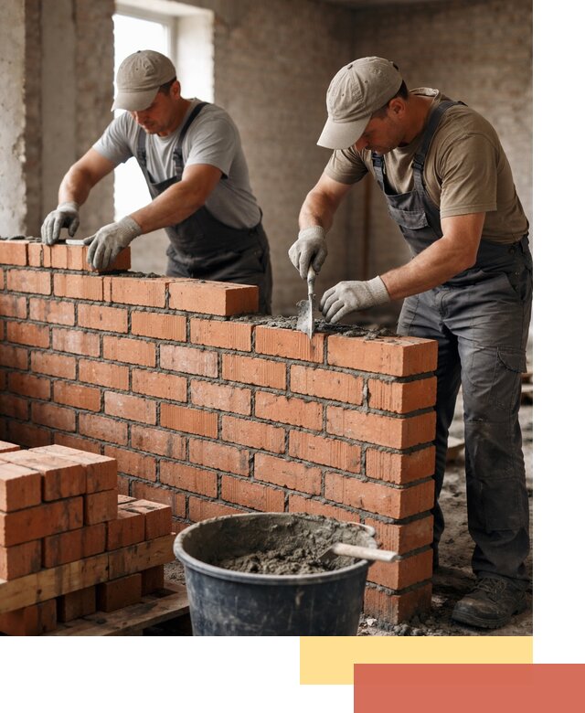 Кладка кирпичных перегородок под ключ в Нижнем Тагиле