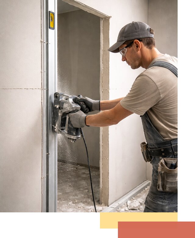 Устройство дверного проема в перегородке в Нижнем Тагиле