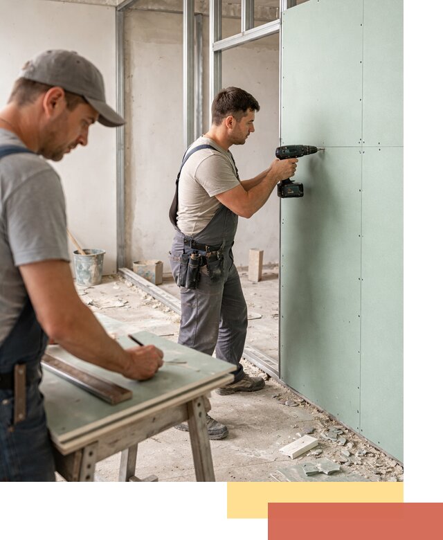 Перегородки из влагостойкого гипсокартона под ключ в Нижнем Тагиле