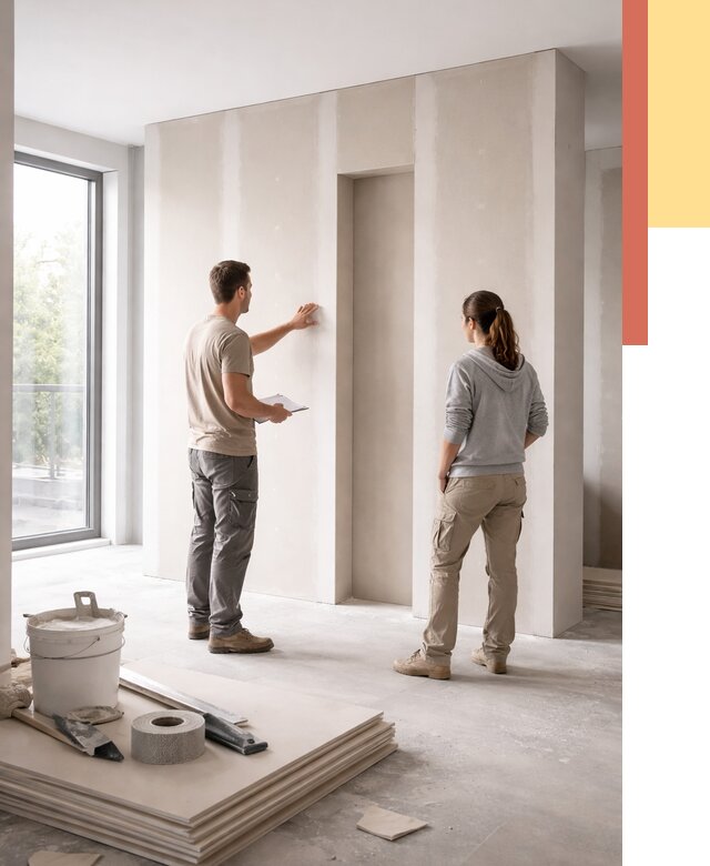 Зонирующая перегородка из гипсокартона в Нижнем Тагиле от 2915 руб. под ключ | ОТДЕЛОЧНИК-Нжн