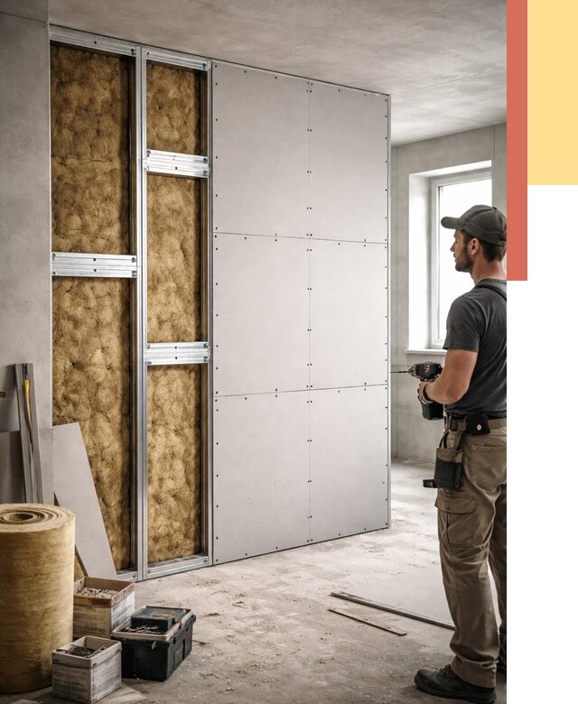 Усиленная перегородка под навеску в Нижнем Тагиле от 13324 руб. — монтаж под ключ | ОТДЕЛОЧНИК-Нжн