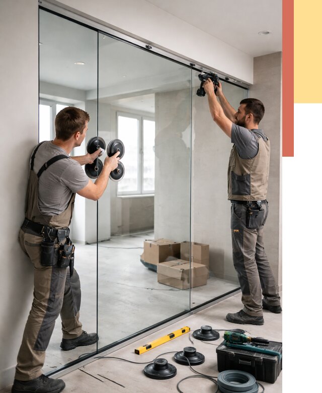 Монтаж стеклянных перегородок в Нижнем Тагиле от 6766 руб. | ОТДЕЛОЧНИК-Нжн