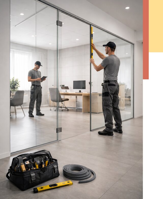 Цельностеклянные перегородки под ключ в Нижнем Тагиле от 9889 руб. — монтаж и цены | ОТДЕЛОЧНИК-Нжн