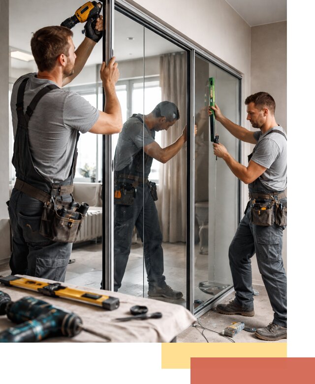 Каркасные стеклянные перегородки под ключ в Нижнем Тагиле