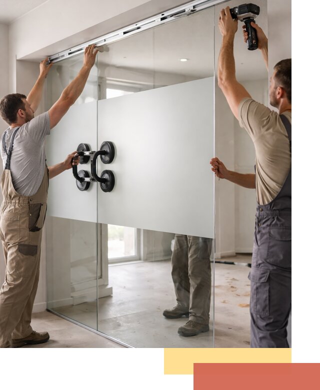 Матовые стеклянные перегородки под ключ в Нижнем Тагиле