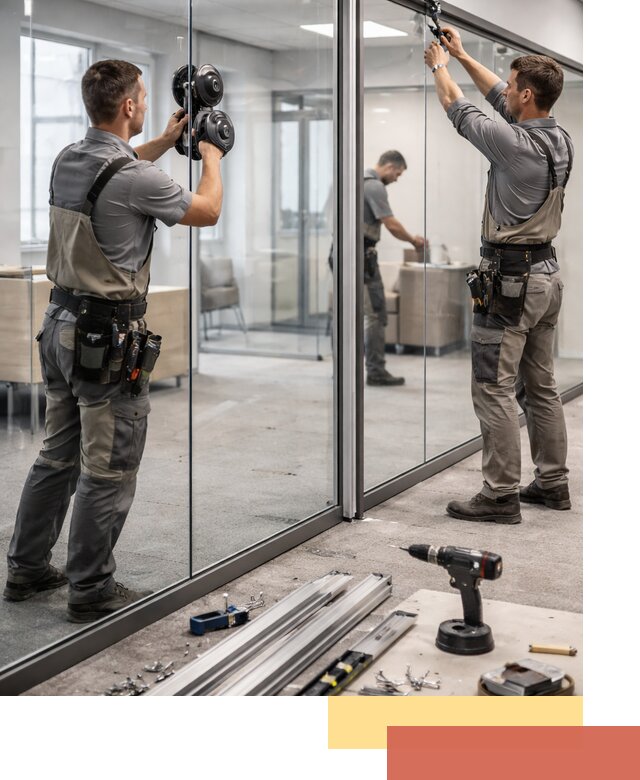 Стеклянные офисные перегородки под ключ в Нижнем Тагиле