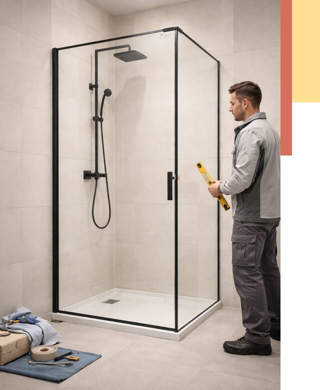 Стеклянные перегородки для душа в Нижнем Тагиле от 13011 руб. | Монтаж под ключ — ОТДЕЛОЧНИК-Нжн