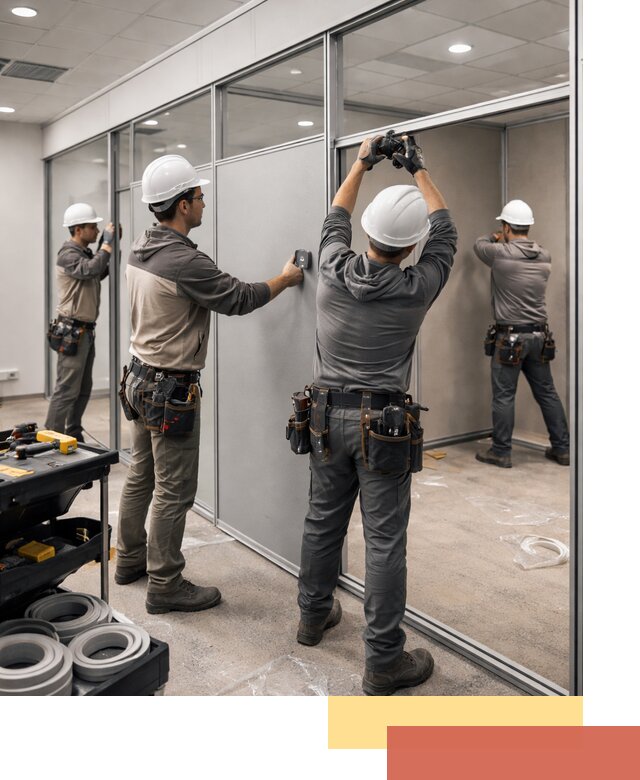 Мобильные офисные перегородки под ключ в Нижнем Тагиле