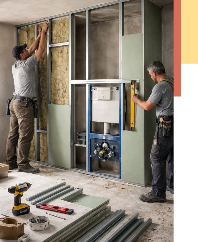 Установка сантехнических перегородок в Нижнем Тагиле от 8848 руб. | ОТДЕЛОЧНИК-Нжн