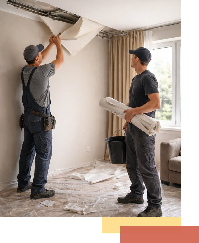 Демонтаж натяжного потолка в Нижнем Тагиле быстро и аккуратно