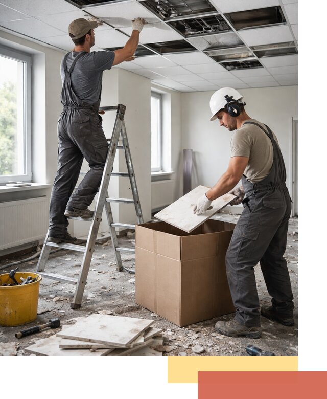 Демонтаж потолочной плитки в Нижнем Тагиле быстро и аккуратно